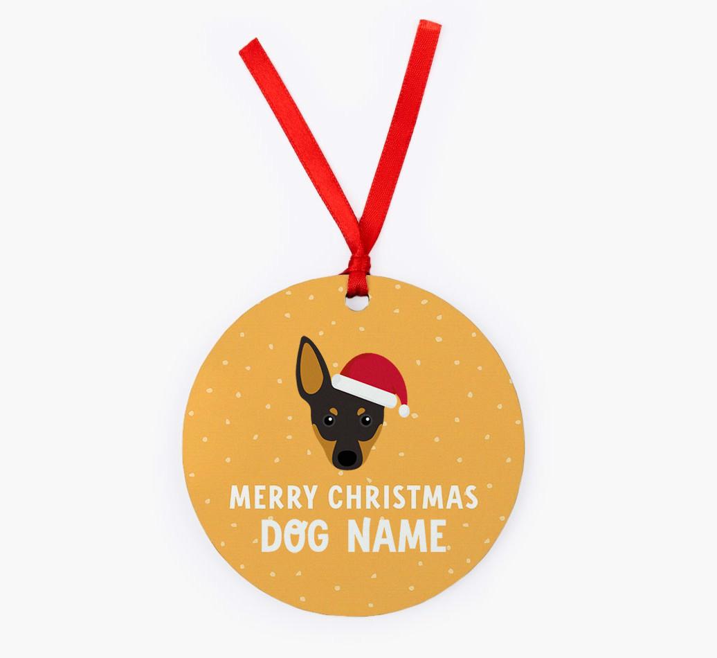 Merry Christmas: Personalized {breedFullName} Christmas Decoration