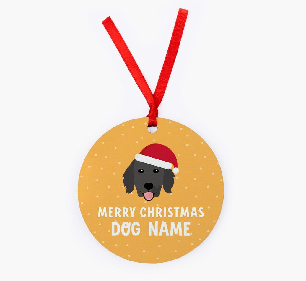 Merry Christmas: Personalized {breedFullName} Christmas Decoration