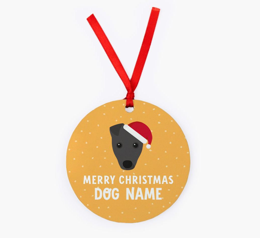 Merry Christmas: Personalized {breedFullName} Christmas Decoration