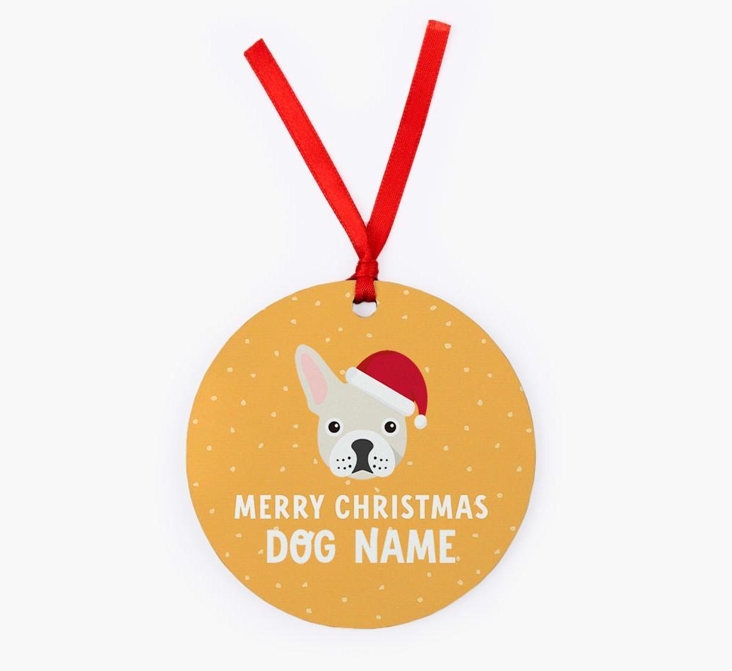 Merry Christmas: Personalized {breedFullName} Christmas Decoration