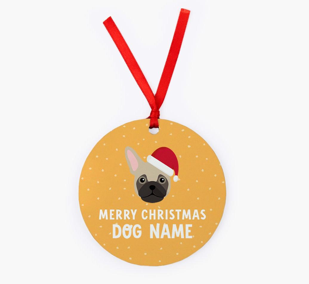 Merry Christmas: Personalized {breedFullName} Christmas Decoration