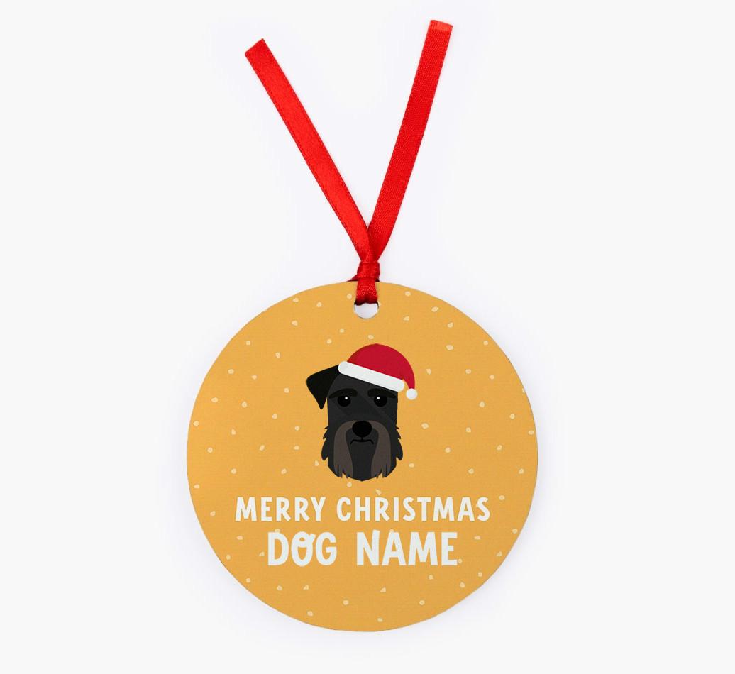 Merry Christmas: Personalized {breedFullName} Christmas Decoration