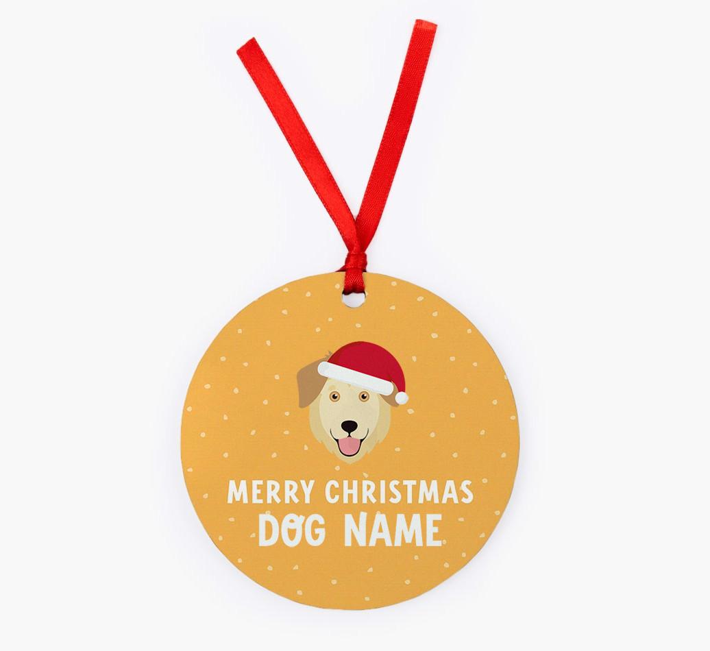 Merry Christmas: Personalized {breedFullName} Christmas Decoration