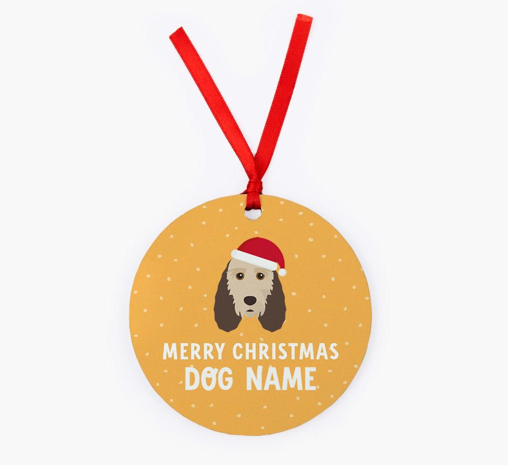 Merry Christmas: Personalized {breedFullName} Christmas Decoration