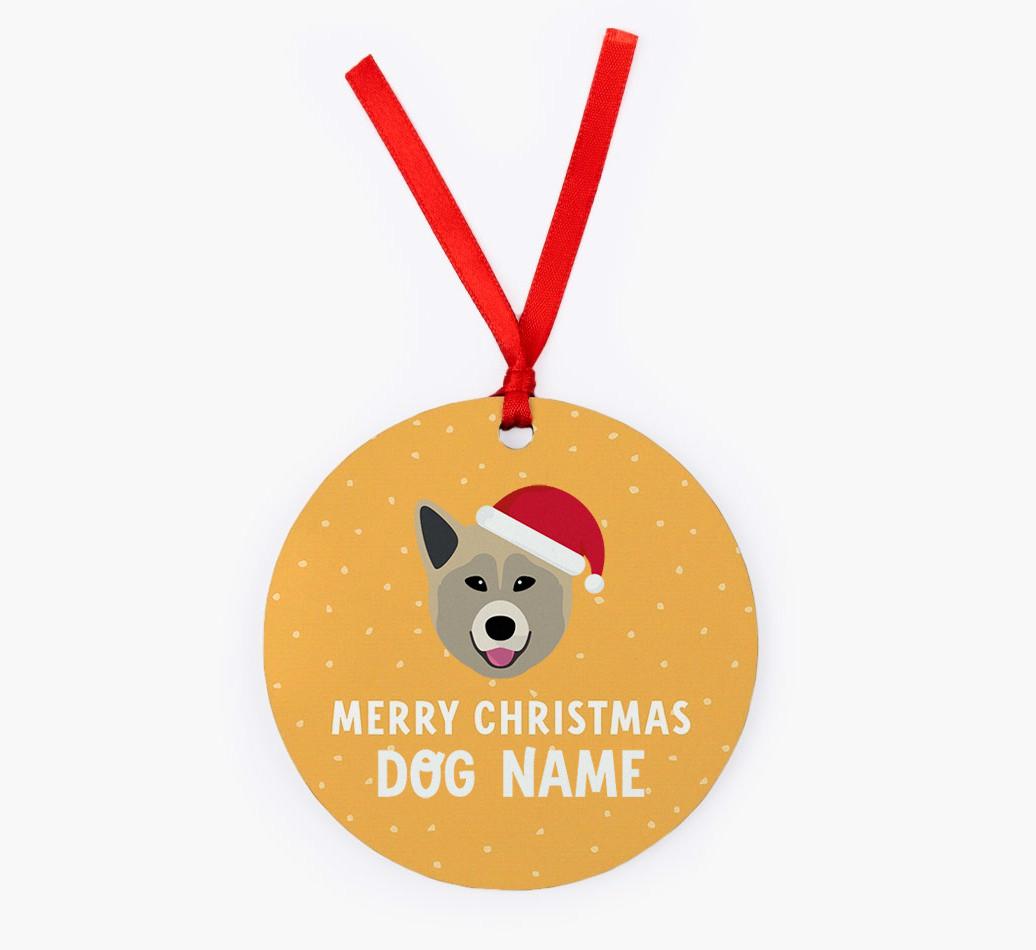 Merry Christmas: Personalized {breedFullName} Christmas Decoration