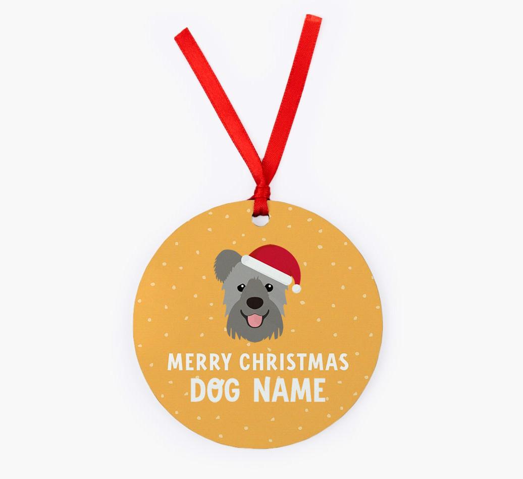 Merry Christmas: Personalized {breedFullName} Christmas Decoration