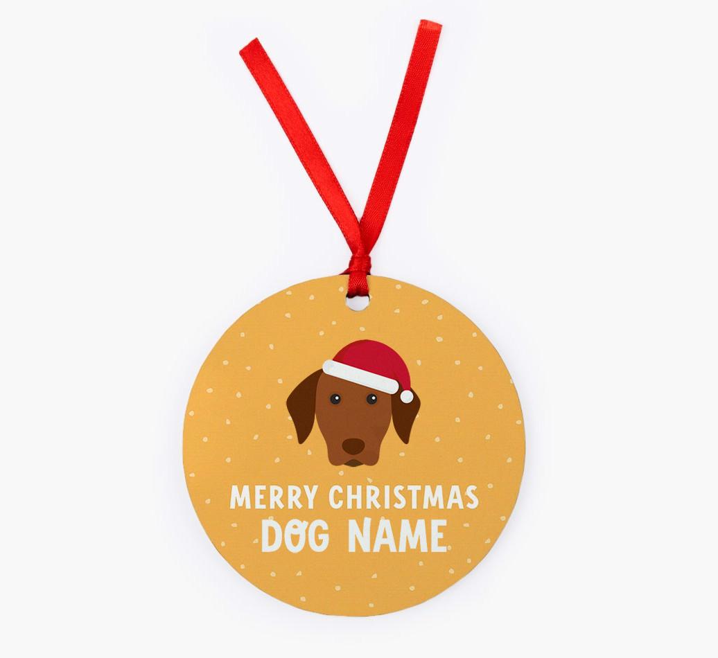 Merry Christmas: Personalized {breedFullName} Christmas Decoration