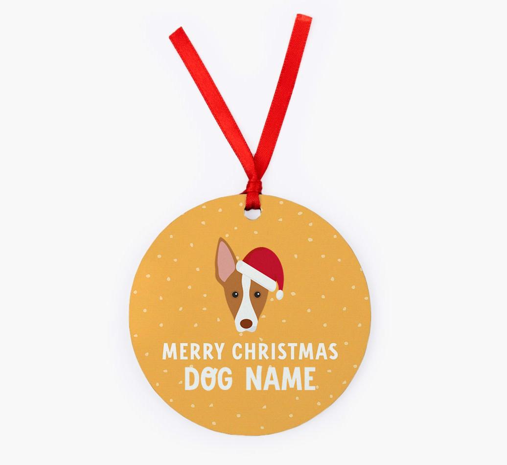 Merry Christmas: Personalized {breedFullName} Christmas Decoration