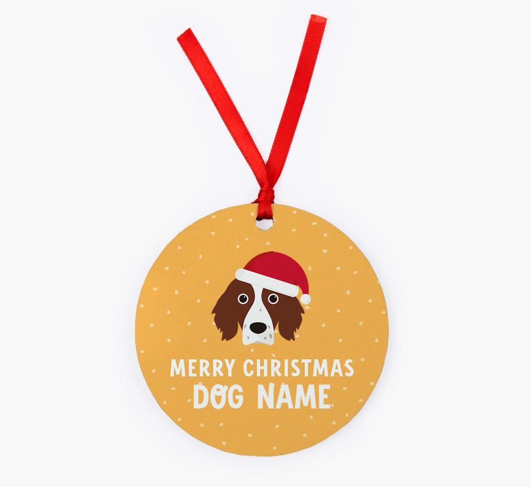 Merry Christmas: Personalized {breedFullName} Christmas Decoration