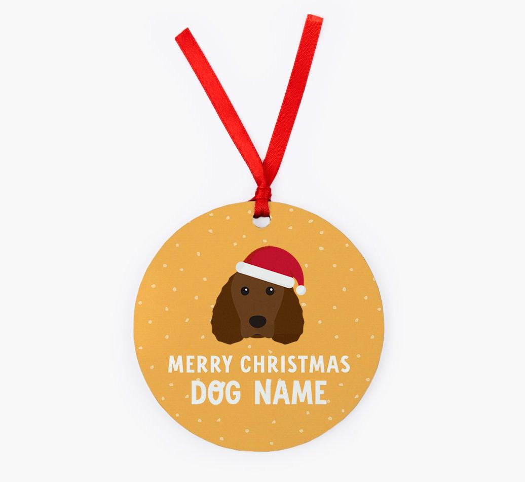 Merry Christmas: Personalized {breedFullName} Christmas Decoration