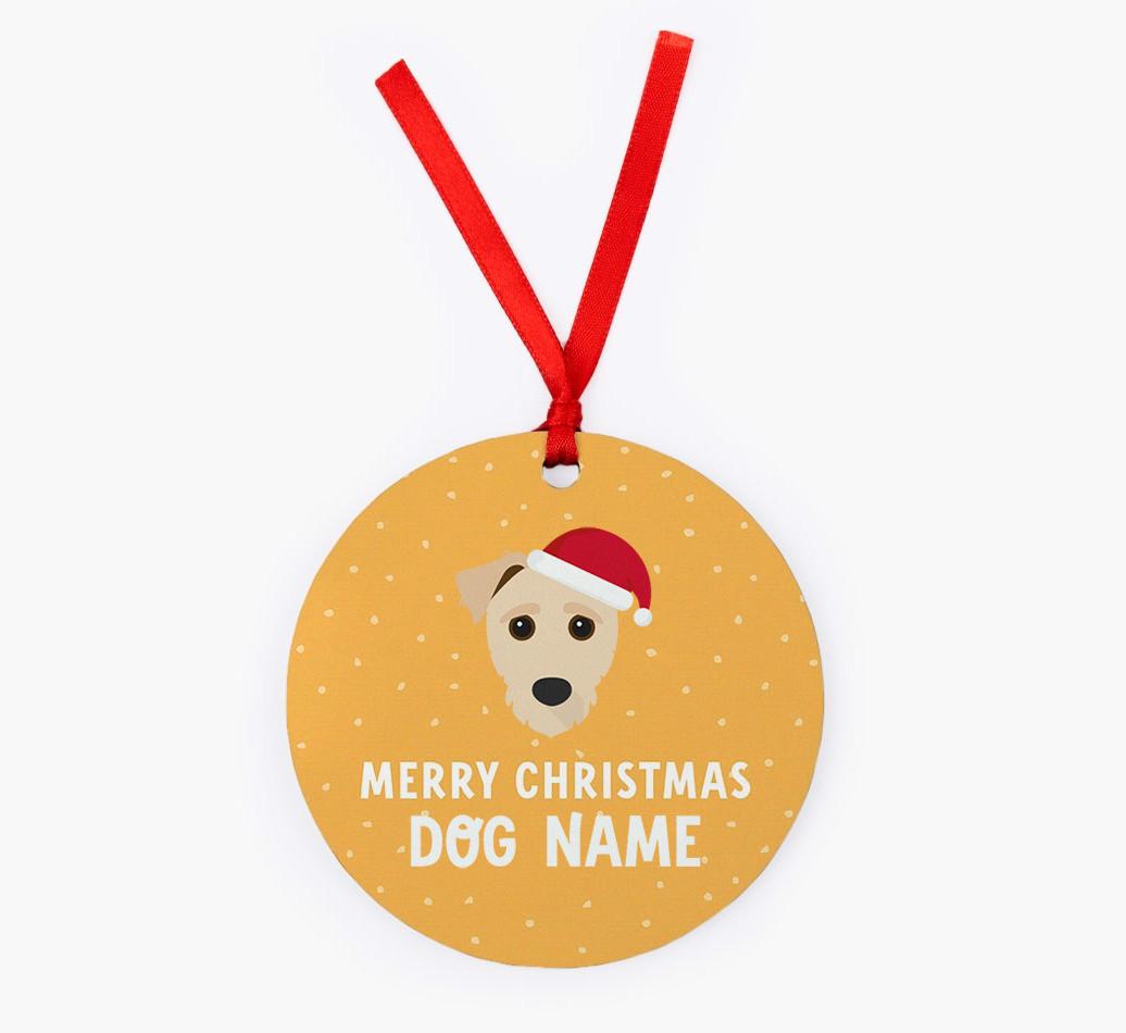 Merry Christmas: Personalized {breedFullName} Christmas Decoration