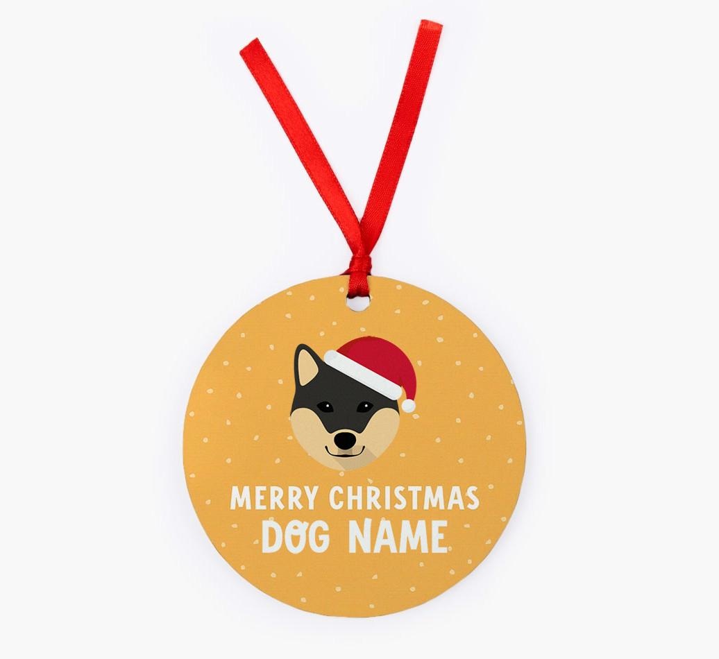 Merry Christmas: Personalized {breedFullName} Christmas Decoration