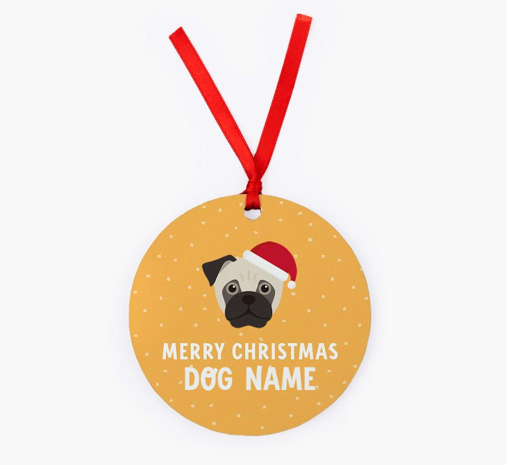 Merry Christmas: Personalized {breedFullName} Christmas Decoration