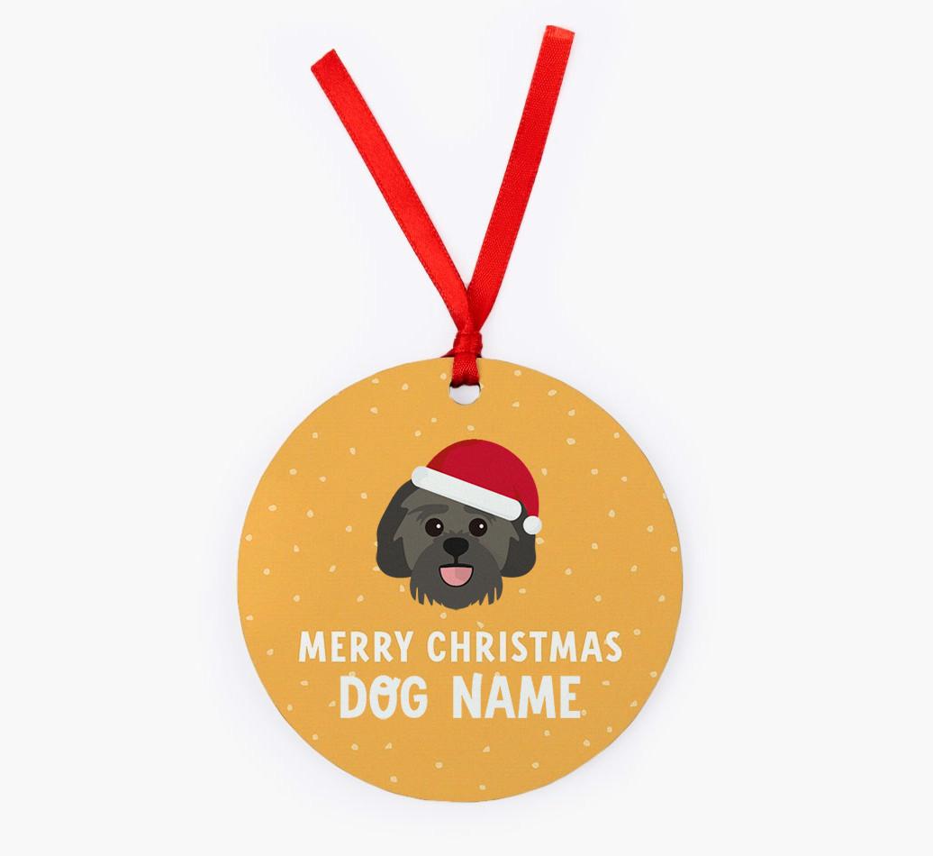 Merry Christmas: Personalized {breedFullName} Christmas Decoration