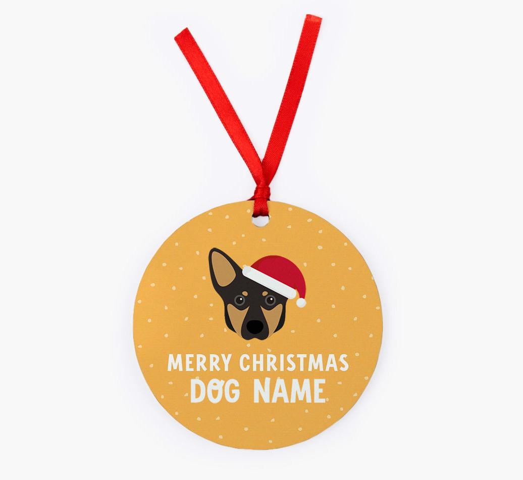 Merry Christmas: Personalized {breedFullName} Christmas Decoration