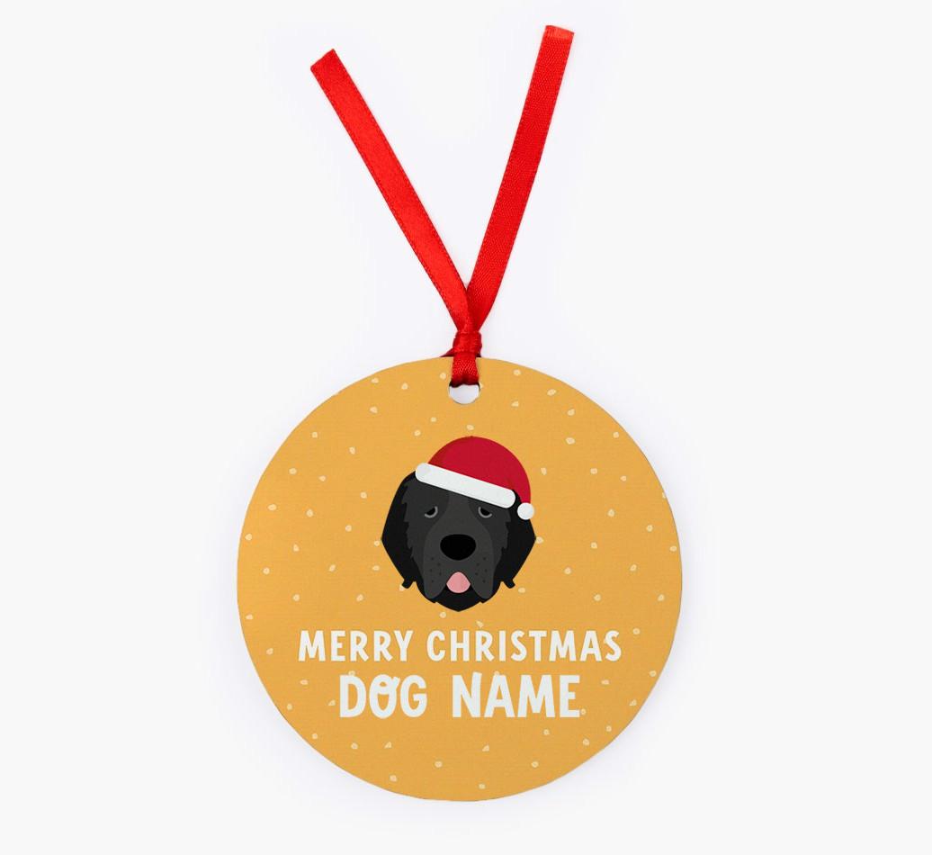 Merry Christmas: Personalized {breedFullName} Christmas Decoration