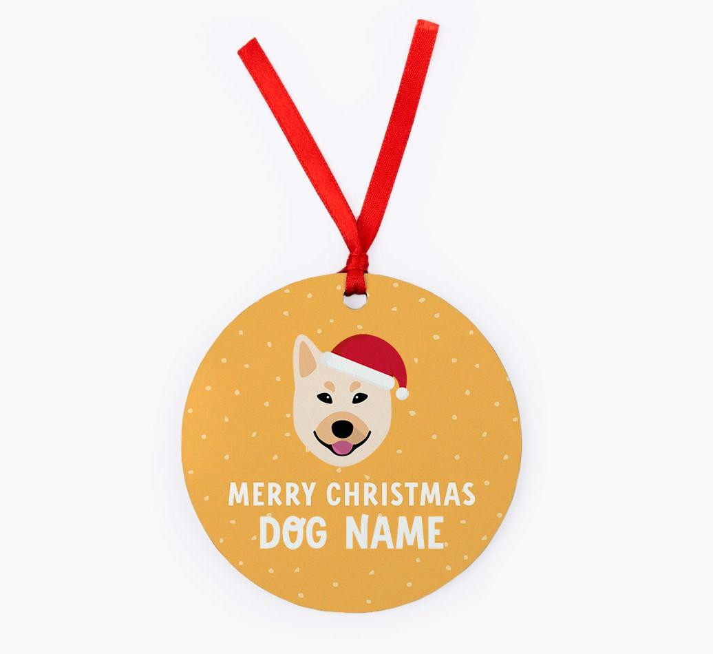 Merry Christmas: Personalized {breedFullName} Christmas Decoration