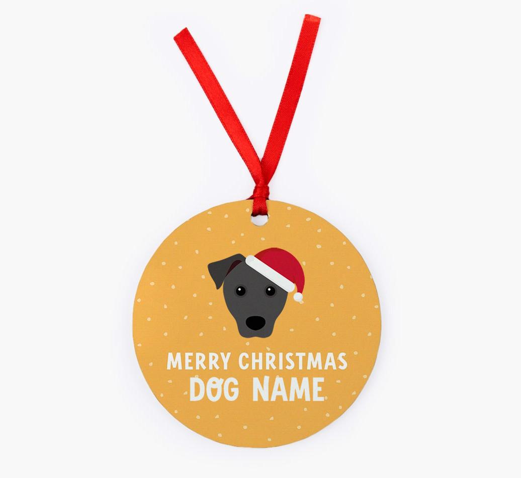 Merry Christmas: Personalized {breedFullName} Christmas Decoration