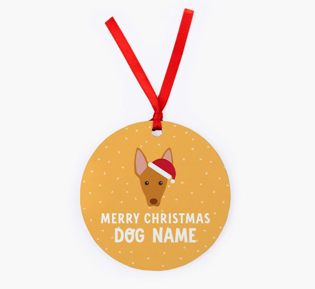 Merry Christmas: Personalized {breedFullName} Christmas Decoration