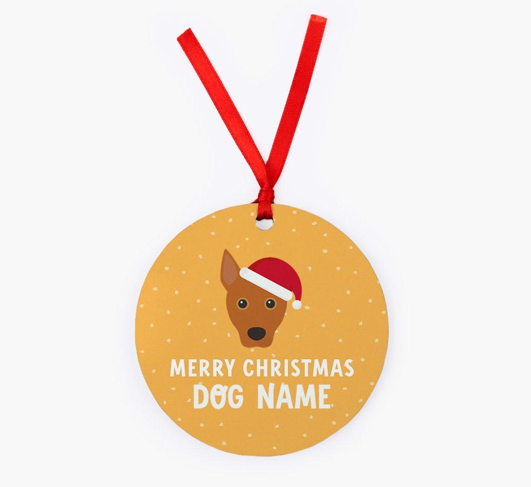 Merry Christmas: Personalized {breedFullName} Christmas Decoration