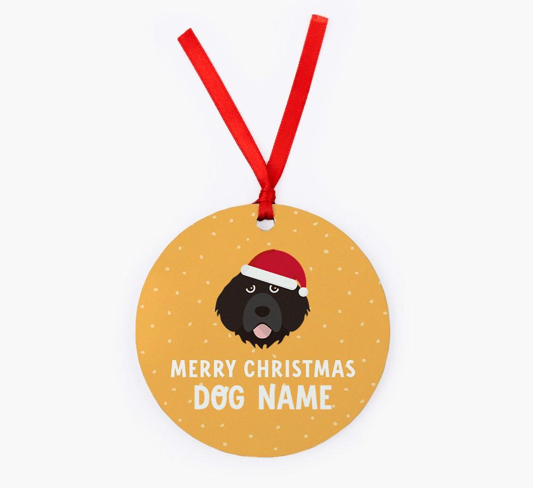 Merry Christmas: Personalized {breedFullName} Christmas Decoration