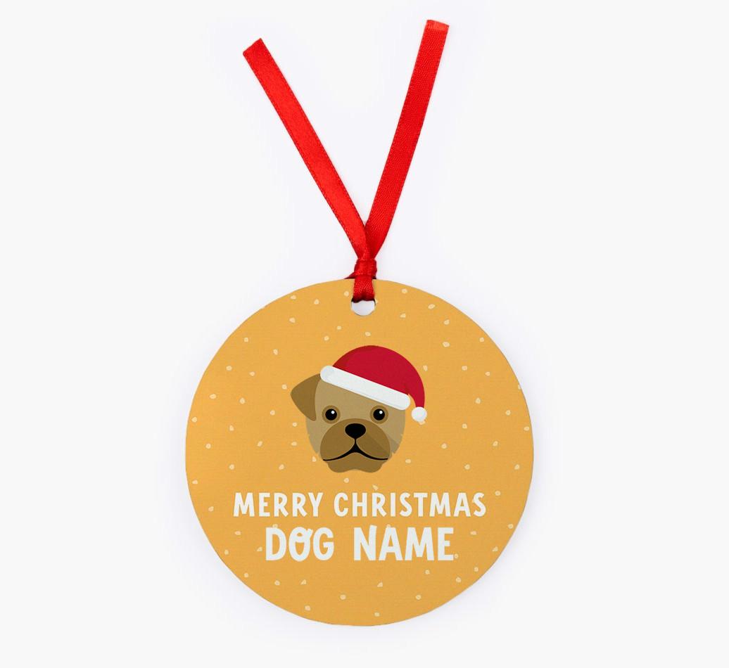 Merry Christmas: Personalized {breedFullName} Christmas Decoration