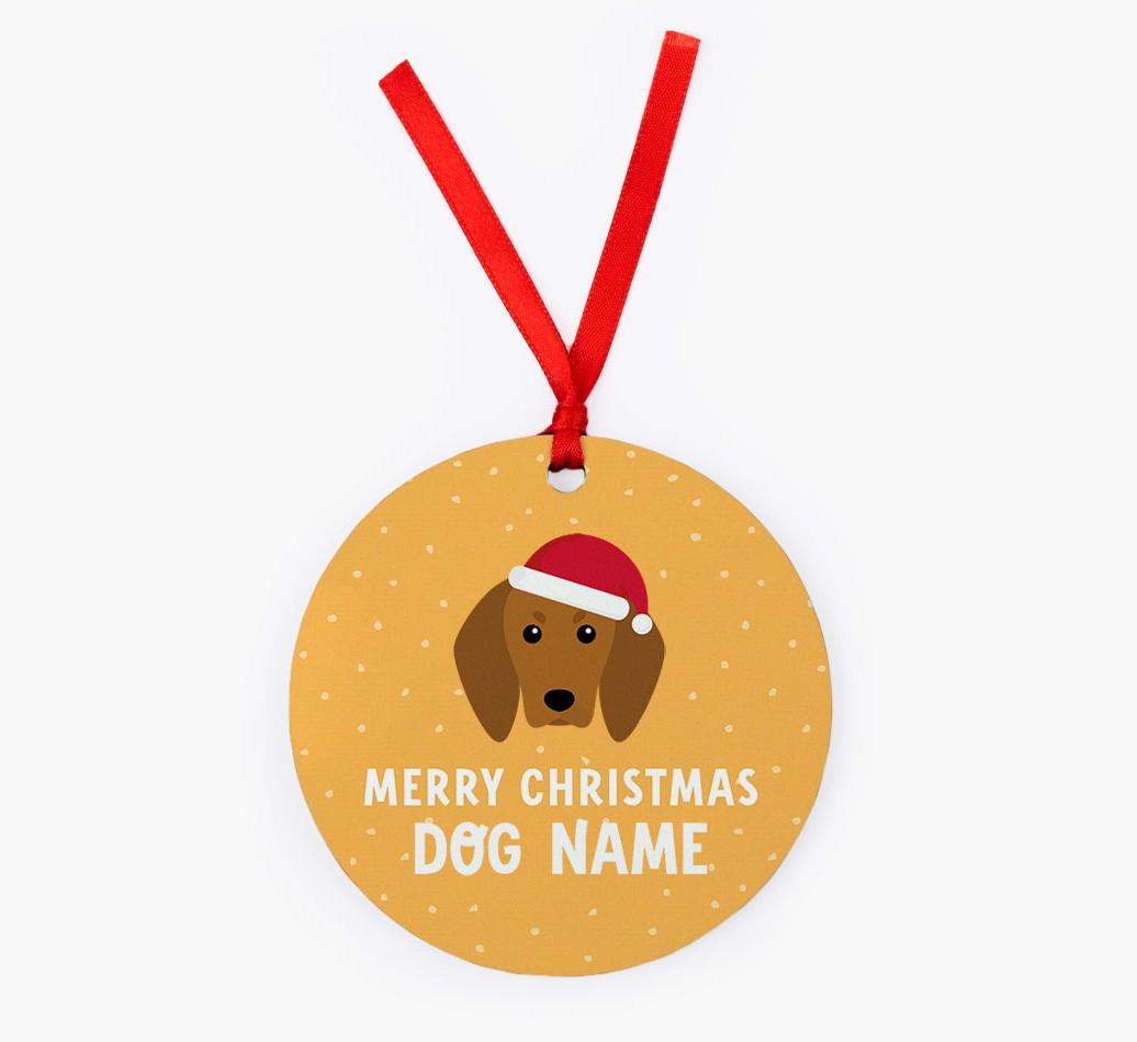 Merry Christmas: Personalized {breedFullName} Christmas Decoration