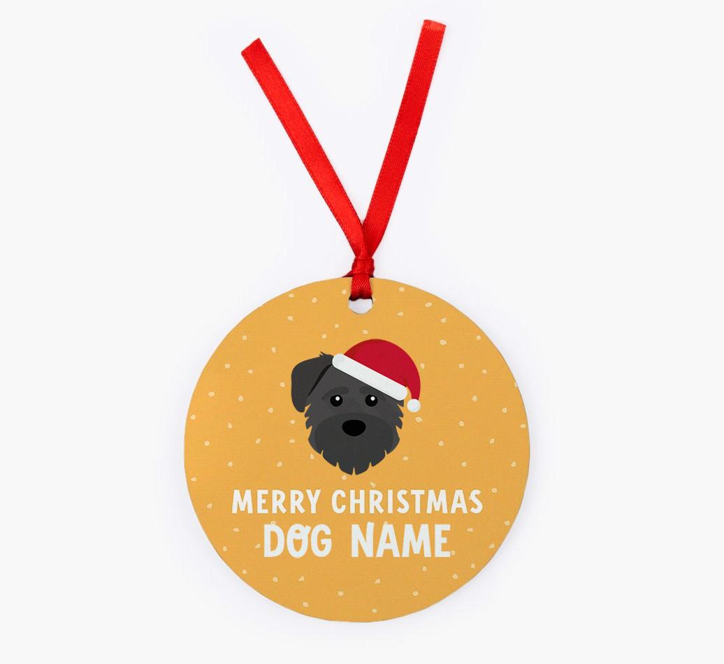 Merry Christmas: Personalized {breedFullName} Christmas Decoration