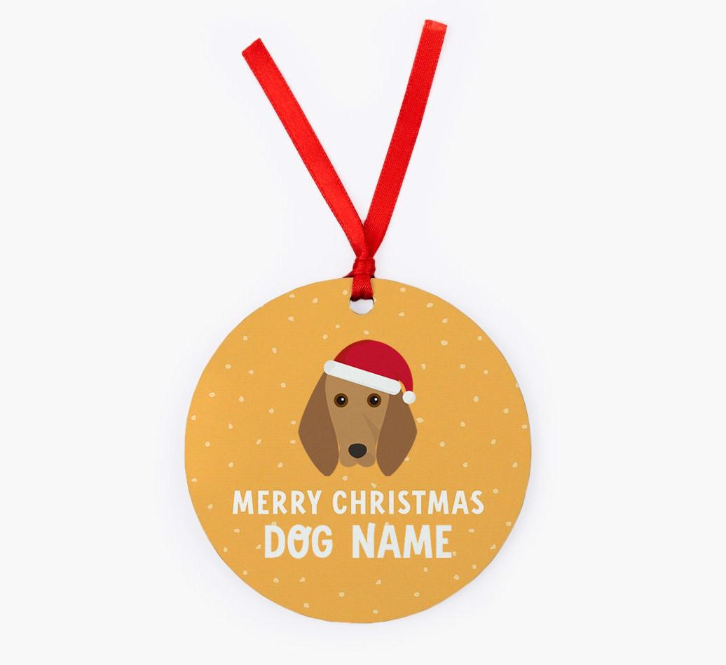 Merry Christmas: Personalized {breedFullName} Christmas Decoration