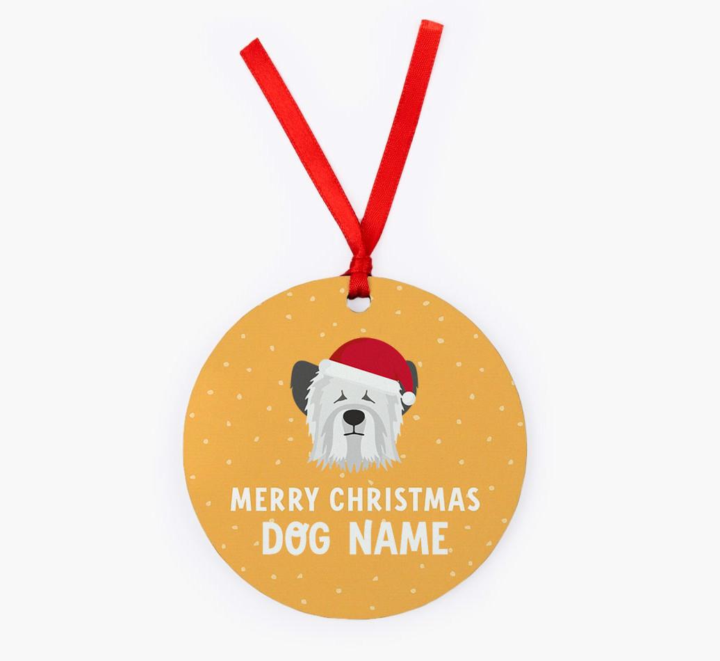 Merry Christmas: Personalized {breedFullName} Christmas Decoration