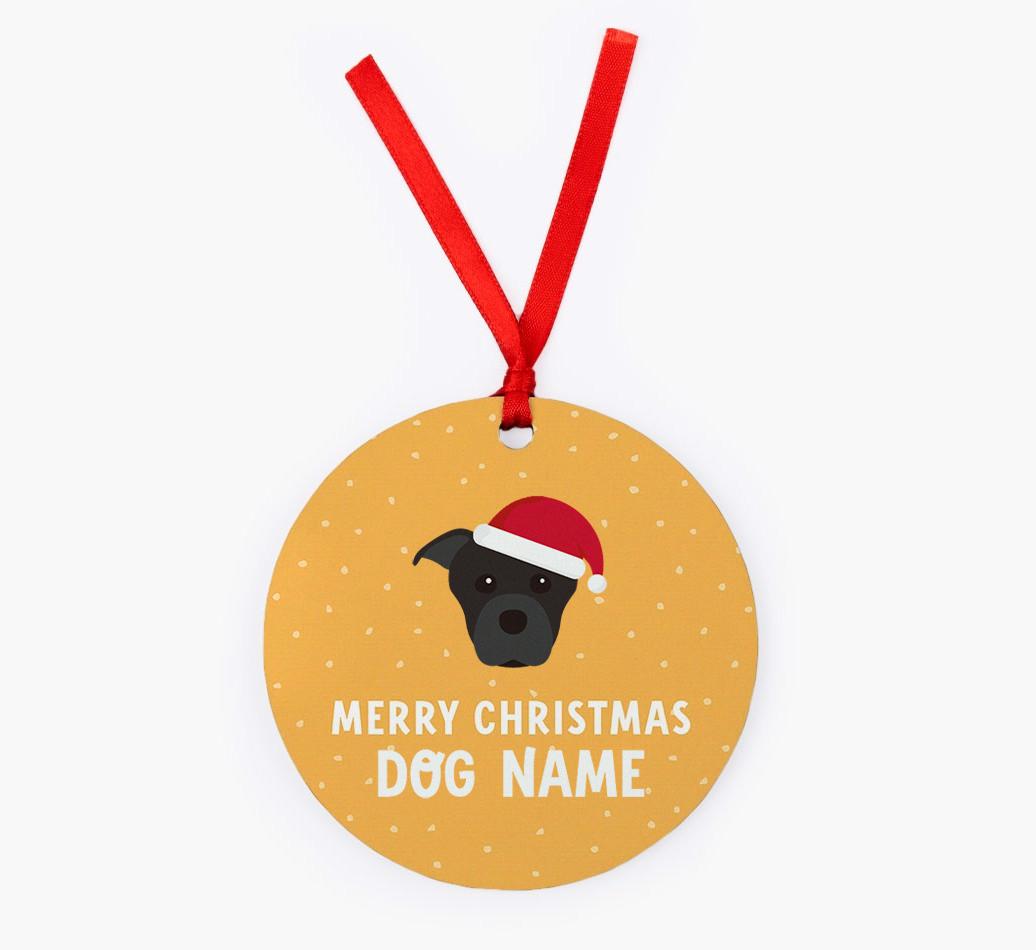 Merry Christmas: Personalized {breedFullName} Christmas Decoration