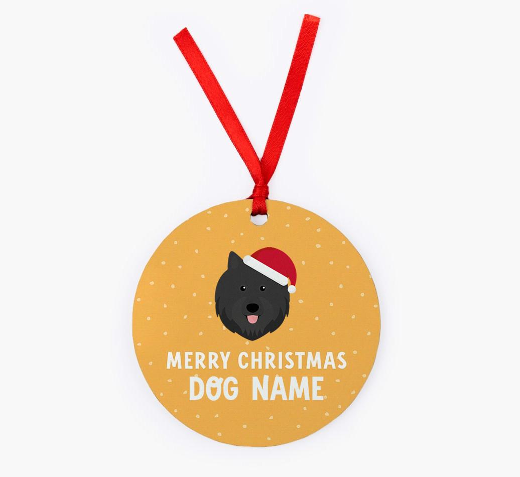 Merry Christmas: Personalized {breedFullName} Christmas Decoration