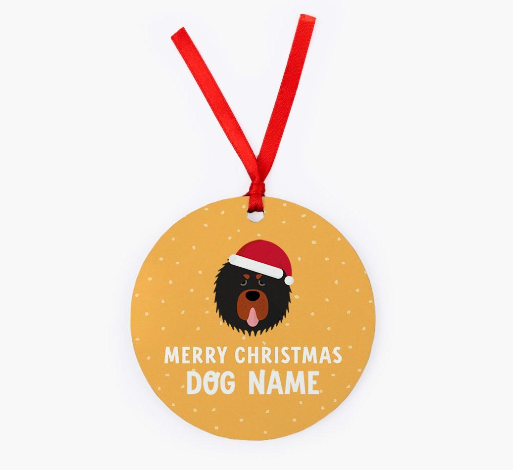 Merry Christmas: Personalized {breedFullName} Christmas Decoration