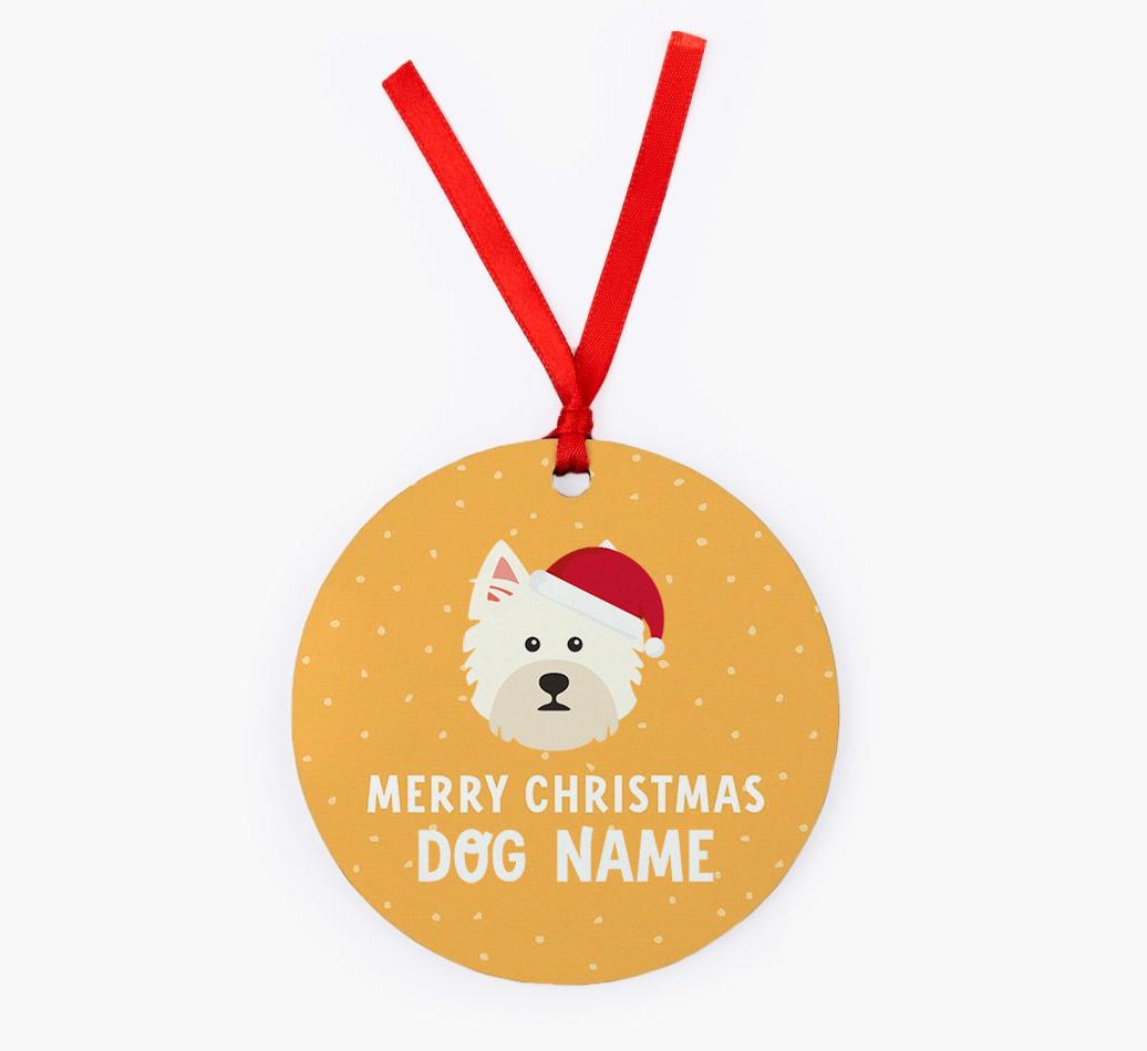 Merry Christmas: Personalized {breedFullName} Christmas Decoration