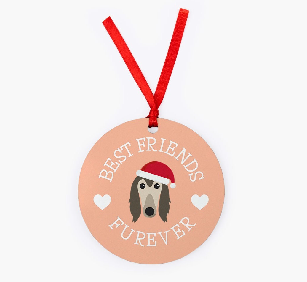 'Best Friends Furever' - Personalized {breedFullName} Christmas Decoration