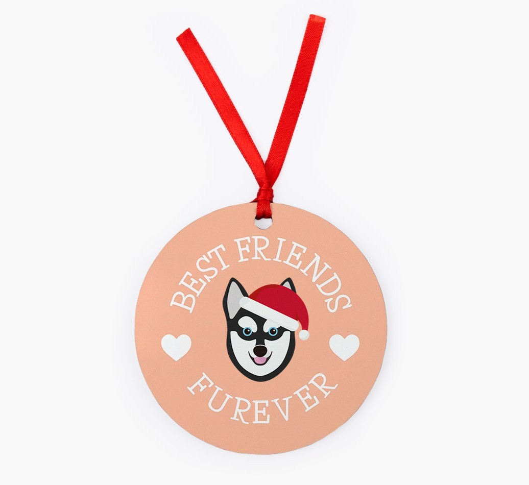 'Best Friends Furever' - Personalized {breedFullName} Christmas Decoration