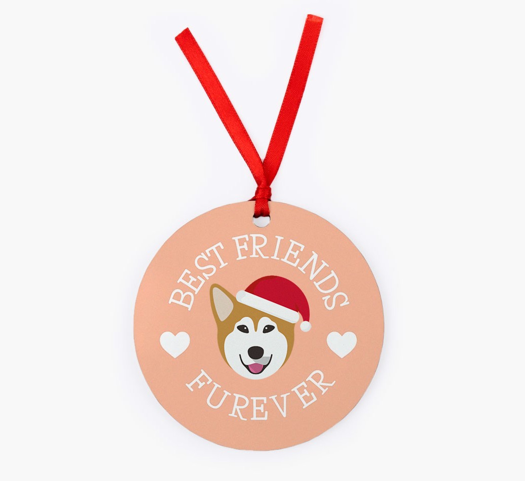 'Best Friends Furever' - Personalized {breedFullName} Christmas Decoration
