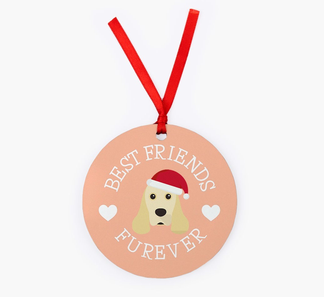'Best Friends Furever' - Personalized {breedFullName} Christmas Decoration