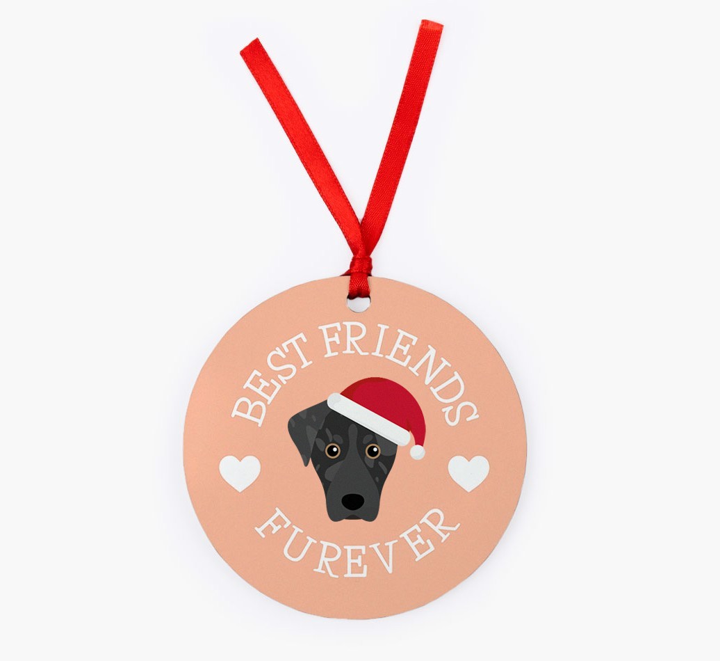 'Best Friends Furever' - Personalized {breedFullName} Christmas Decoration