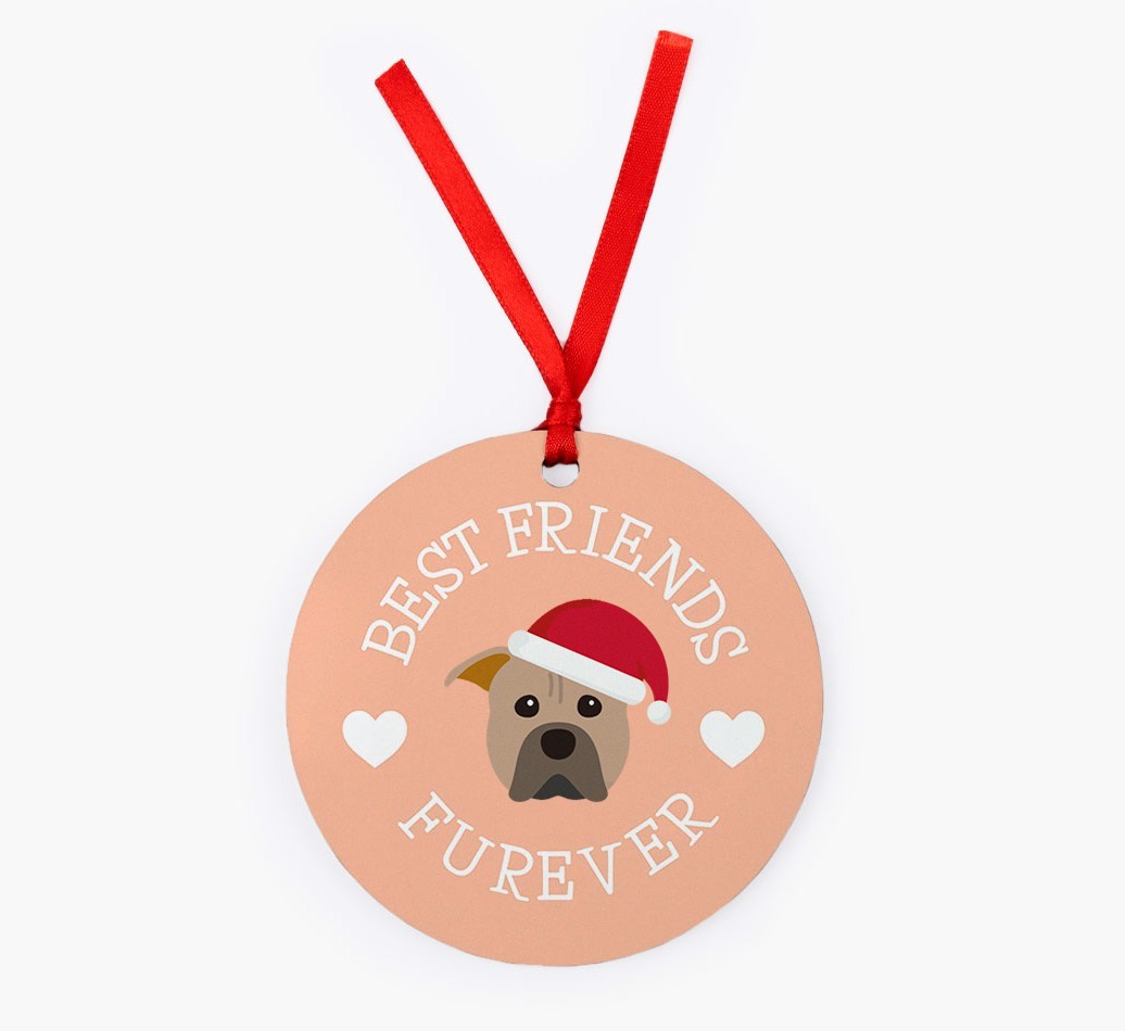'Best Friends Furever' - {breedFullName} Christmas Decoration