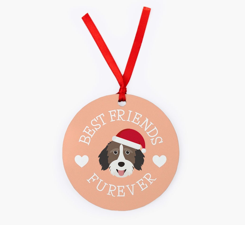 'Best Friends Furever' - Personalized {breedFullName} Christmas Decoration