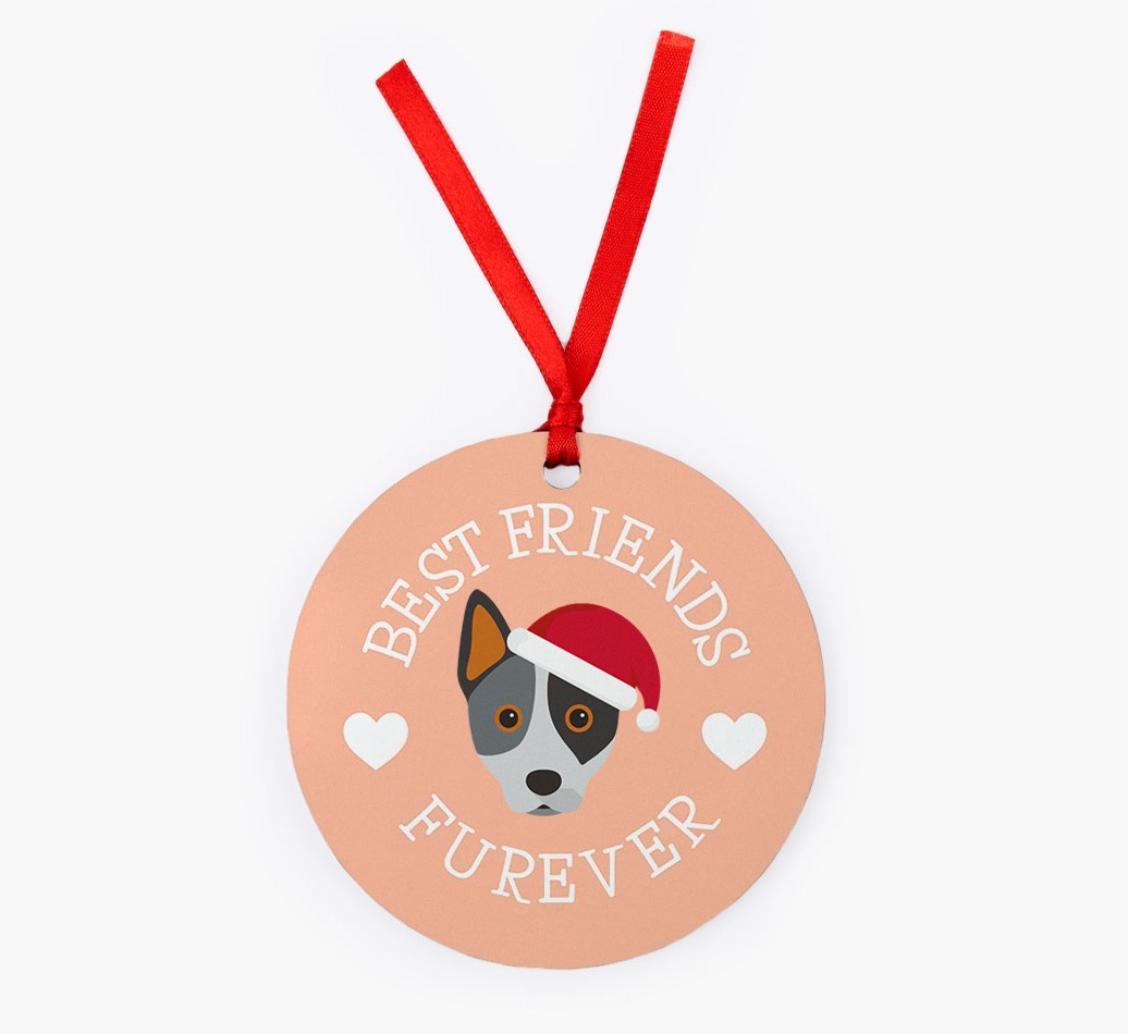 'Best Friends Furever' - Personalized {breedFullName} Christmas Decoration