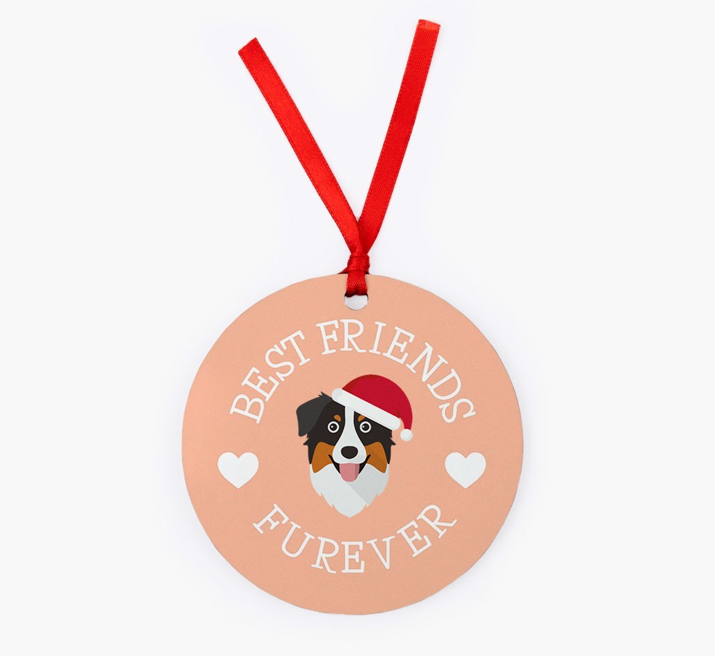 'Best Friends Furever' - {breedFullName} Christmas Decoration