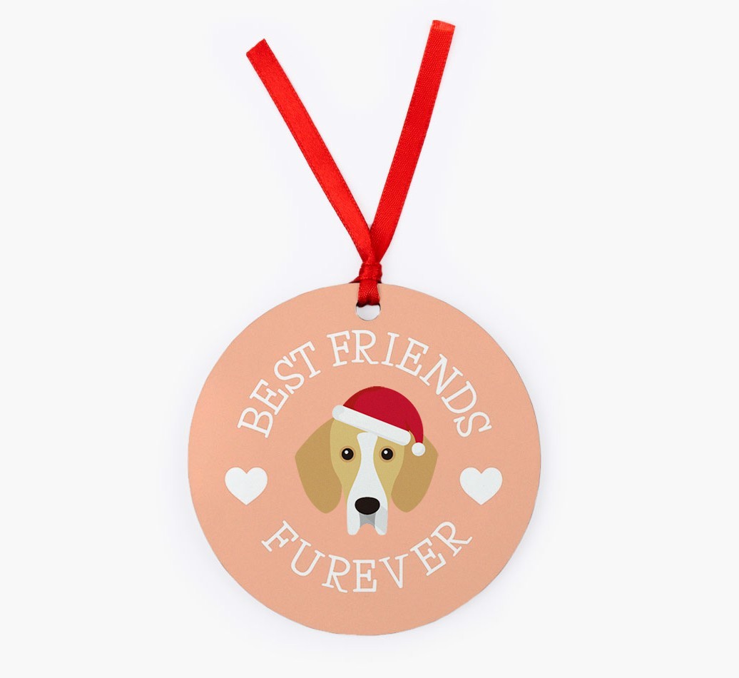 'Best Friends Furever' - Personalized {breedFullName} Christmas Decoration