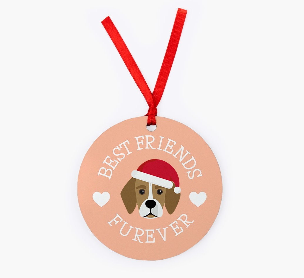 'Best Friends Furever' - Personalized {breedFullName} Christmas Decoration