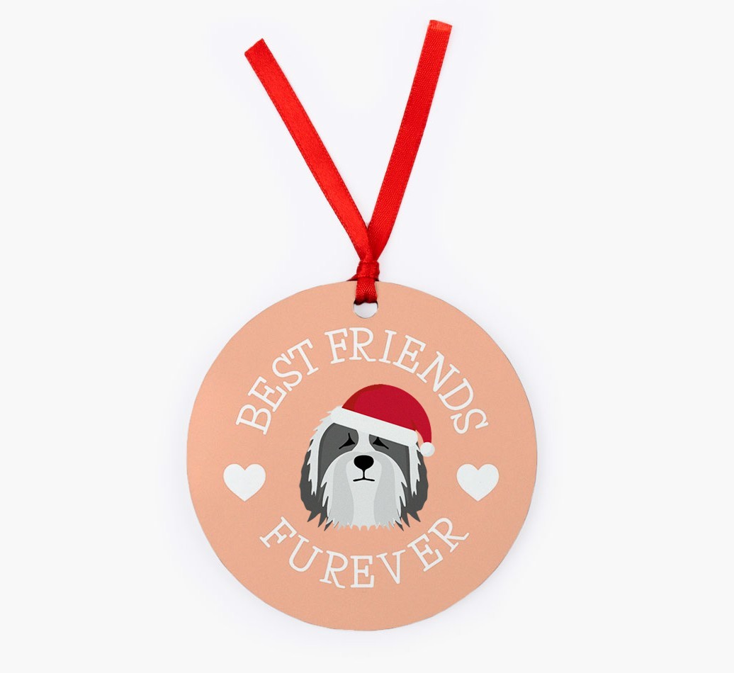 'Best Friends Furever' - Personalized {breedFullName} Christmas Decoration