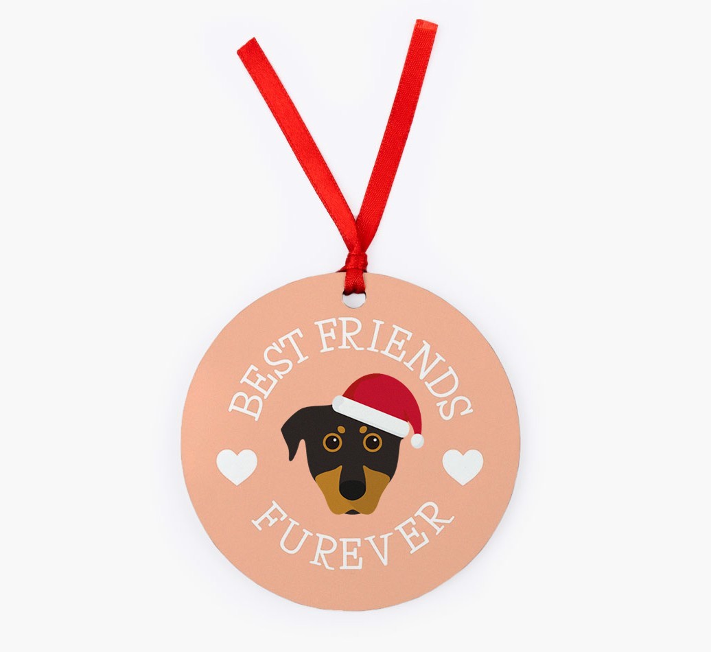 'Best Friends Furever' - Personalized {breedFullName} Christmas Decoration