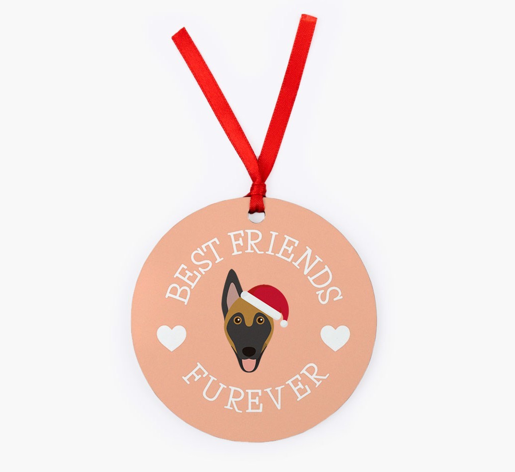 'Best Friends Furever' - Personalized {breedFullName} Christmas Decoration