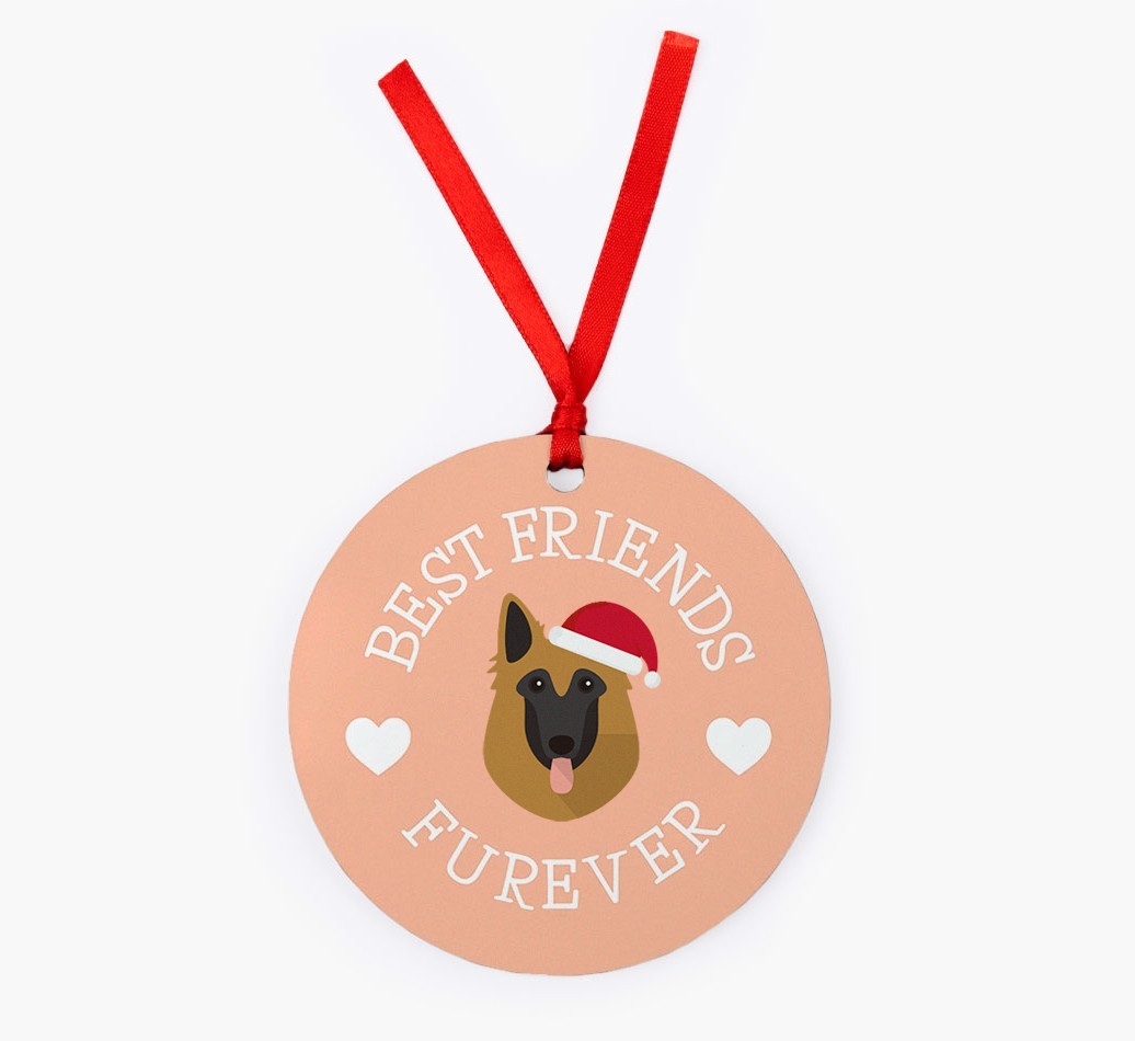 'Best Friends Furever' - {breedFullName} Christmas Decoration