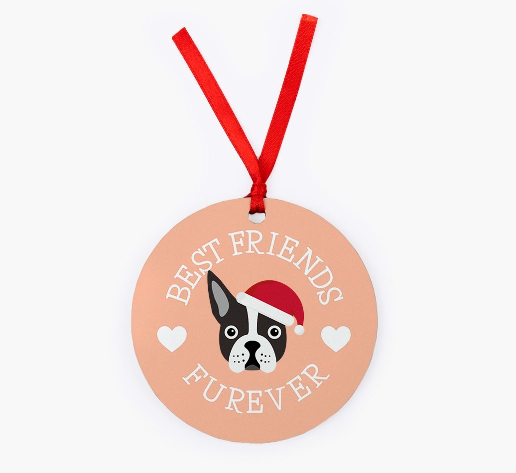 'Best Friends Furever' - Personalized {breedFullName} Christmas Decoration